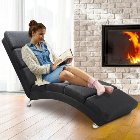 Fauteuil Ergonomique Tissu gris anthracite. Idéale pour la relaxation et le bien-être (1/5)