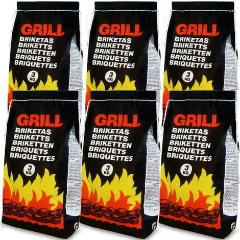 18 kg de charbon, de bois en briquet pour barbecue (1/3)