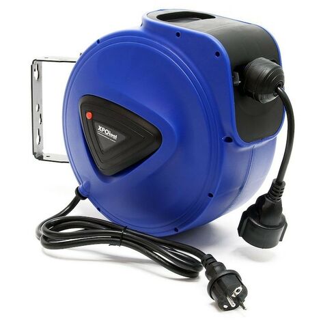 Rallonge électrique Enroulable 15M 4 Prises - Pour Camping, Caravane, Motorhome