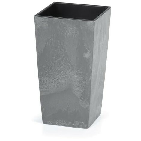 Pot de fleurs imitation béton 49 l 32,5x32,5x61 cm (1/3)