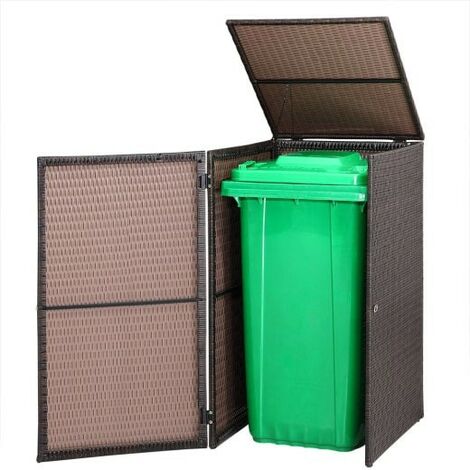 Cache Poubelle pour le jardin. 115 cm de hauteur. idéal container sur roulette (1/5)