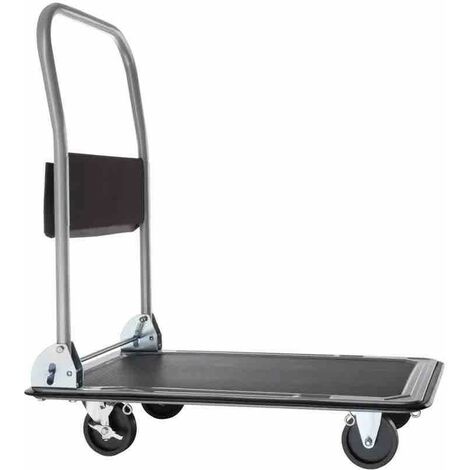Chariot Pliable NOIR, Charge Maximale De 150 kg Avec Roulettes (1/5)
