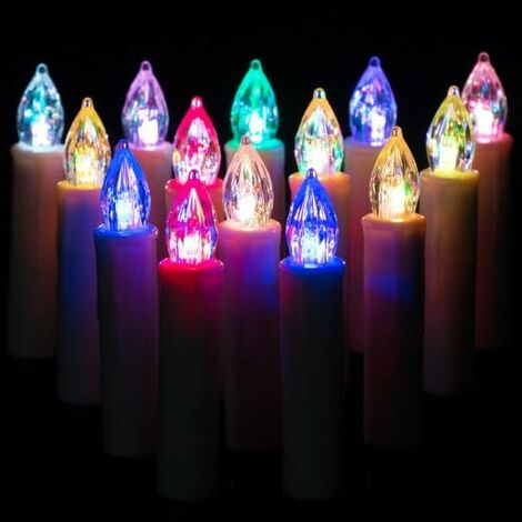 Bougies à LED pour sapin de Noël avec télécommande infrarouge