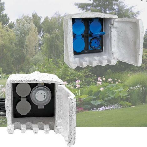 2 Multiprises Bassin De Jardin 1 X 4 Prises Et 1 X 2 Prises + Minuterie (1/5)