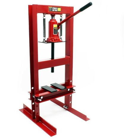 Presse d'atelier hydraulique de 6 tonnes Rouge (1/5)