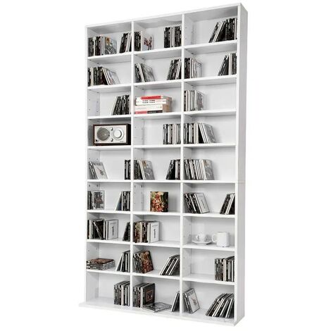 Étagère murale Bibliothèque 180 cm de hauteur. 27 compartiments Blanc (1/2)