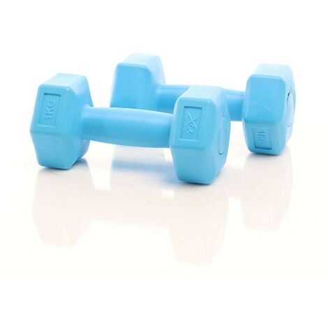 2 haltères fitness de 1kg chaque. En néoprène, pour une Musculation Efficace (1/4)