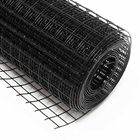 25 m De Grillage à Poules Noir 25mm 50cm de haut Pour Clapier, Poulailler, Volière