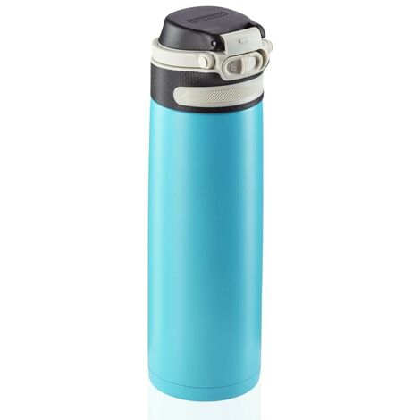 Thermos moderne et de qualité Bleu Clair 600 ml pour étudiants, salariés, employés et ouvriers (1/4)