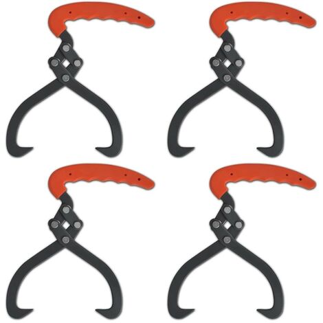 4 Pinces à Bûches manche PVC : Vos Alliées pour ranger le Bois de Chauffage (1/5)