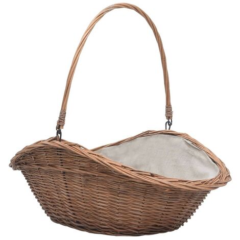 Panier Porte Bûches à anse 60 cm de long Idéal rangement bois de chauffage (1/5)