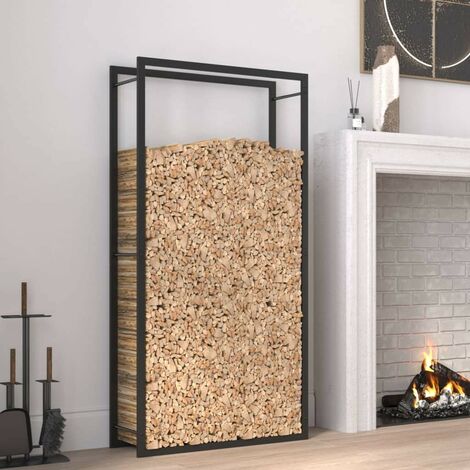 Le Poisson Qui Jardine – Range bûches intérieur 154 cm – Rangement bois de chauffage – Structure robuste en métal – Capacité 0,5 m³ pour bûches jusqu'à 50 cm