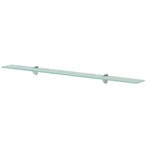 Étagère Tablette en Verre 100 cm transparent à fixer pour une décoration moderne et épurée (1/4)