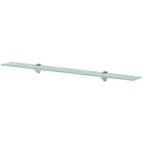 Étagère Tablette en Verre 90 cm transparent à fixer pour une décoration moderne et épurée (1/4)