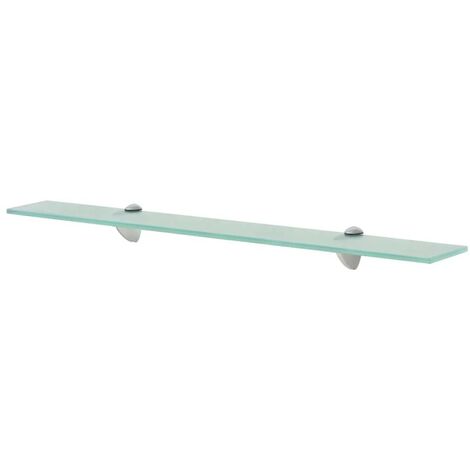 Étagère Tablette en Verre 70 cm transparent à fixer pour une décoration moderne et épurée (1/4)