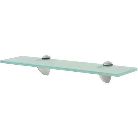 Étagère Tablette en Verre 40 cm transparent à fixer pour une décoration moderne et épurée (1/4)