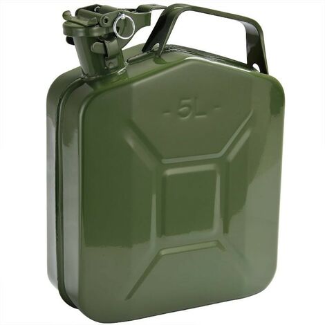 Jerrican - Bidon à Carburant 5L en Métal Vert. Certifié UN (ONU) et sécurisé (1/5)