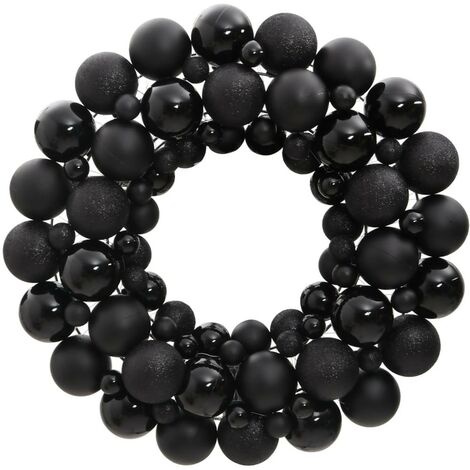 Couronne De Porte Faite Main – Couleurs Turquoise, Argent, Blanc – Boules Incassables, 20 Cm