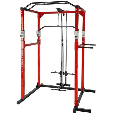 Rack - cage de Musculation Abdominaux et haltérophilie. Confortable et de Qualité