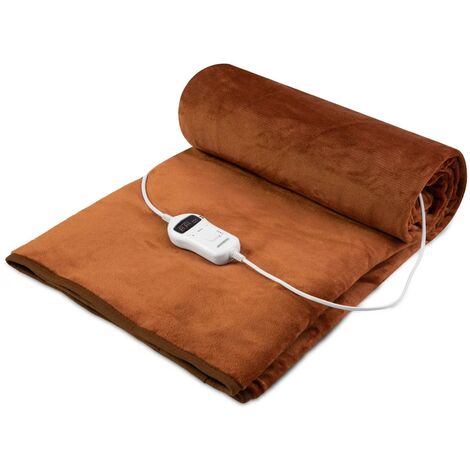 Couverture Chauffante Berssen 180x130 Cm - 6 Niveaux De Chaleur, Minuterie 1-9h, Lavable - Protection Surchauffe - 4