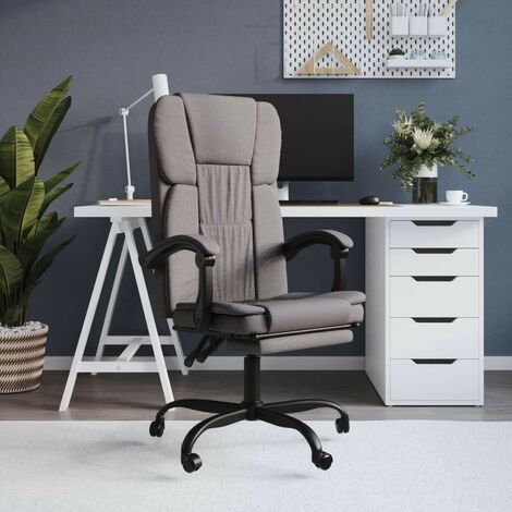 Chaise de Bureau En Tissu de Qualité Taupe : Confort Optimal pour le Travail Quotidien (1/5)