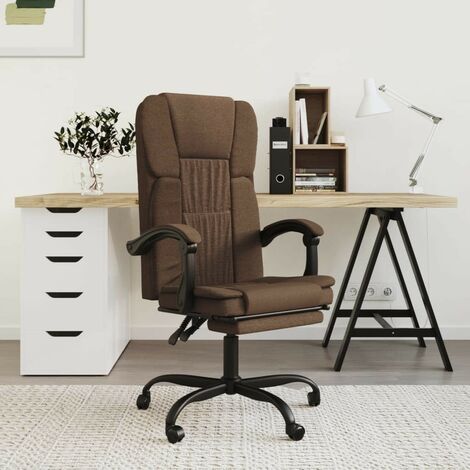 Chaise de Bureau En Tissu de Qualité Marron : Confort Optimal pour le Travail Quotidien (1/5)