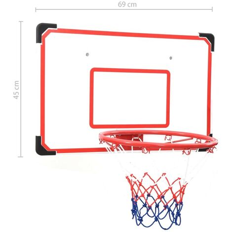 ASHATA Panneau de basket-ball Blanc 71x45x2 cm Polyéthylène -FHE93664