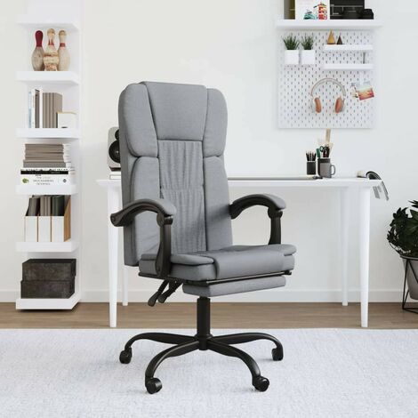 Chaise de Bureau En Tissu de Qualité Gris : Confort Optimal pour le Travail Quotidien (1/5)