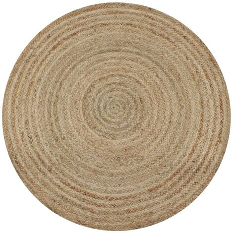 Tapis Rond en Jute Tressé 210 cm de Diamètre. Élégant et éco responsable (1/5)
