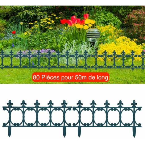 50 m De Bordure de jardin. Verte en Polypropylène. Style ancien et rustique (1/5)