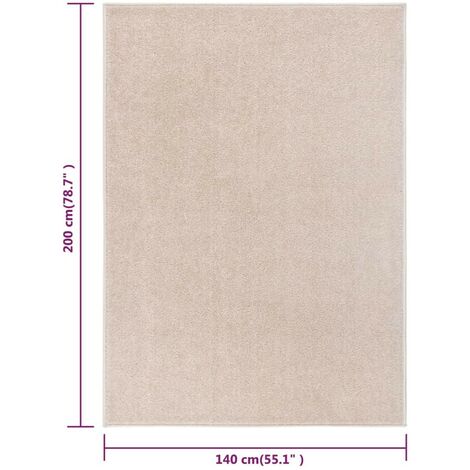 Tapis Salon Poils Courts. Saumon. 140 X 200. Design, Chaud & Confortable