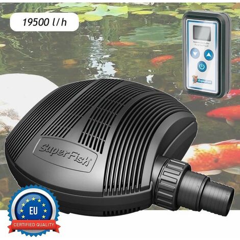 Pompe Bassin 19500 l/h Avec Télécommande. Qualité Premium. Pour Bassins De 30 à 40 m³ (1/5)