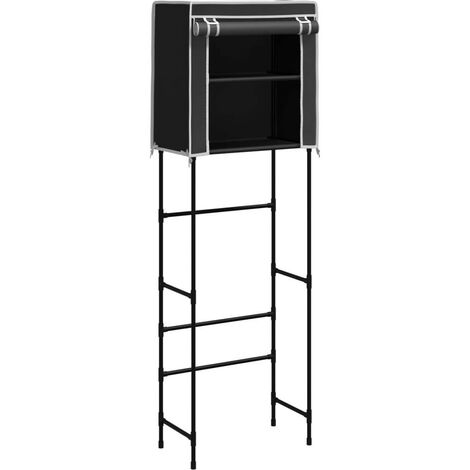 ShellKingdom Étagère De Rangement à 2 Niveaux Pour Papier Toilette, étagère De Rangement De Salle De Bain Sans Perforation Avec 2 Crochets, Petit Espace De Rangement Pour Salle De Bain, Maison