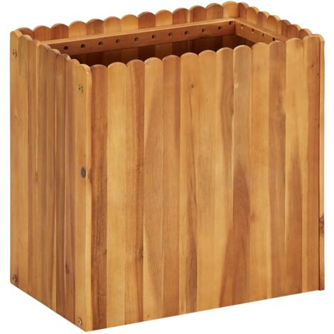 Jardinière Bois Acacia Massif 50 X 30 x 50 cm Très tendance. Jardin, Patio, Balcon (1/5)