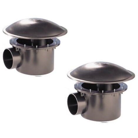 2 Bondes de fond 110 mm pour bassins de jardin et piscine. Qualité, installation facile (1/3)