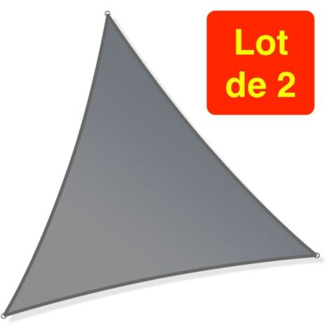 2 Voiles dâ 'Ombrage : 3,6 X 3,6 X 3,6 m Protection Contre le Vent, le Soleil et les Rayons UV 30+ pour Votre Jardin et Balcon (1/5)