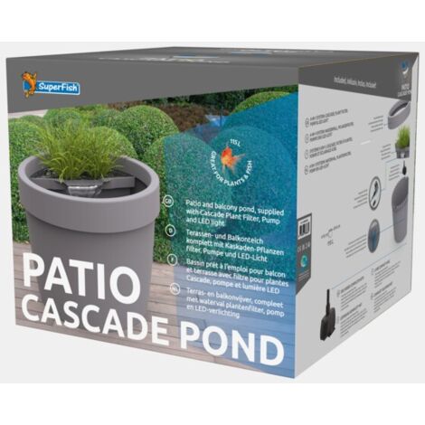 Le Poisson Qui Jardine – Bassin préformé 115L – Dimensions 64cm diamètre x 56cm hauteur – Pompe intégrée 1050 l/h – Éclairage LED 3W pour ambiance aquatique (1/3)