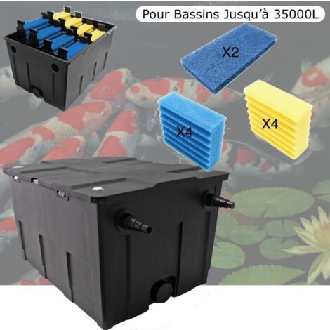Filtre Bassins De Jardin + 10 Mousses Supplémentaires jusqu'à 40000 Litres sans poissons (1/5)