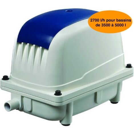 Aérateur Bassin Pompe à air 2700 l/h à Membranes pour bassins de jardin SILENCIEUX (1/4)