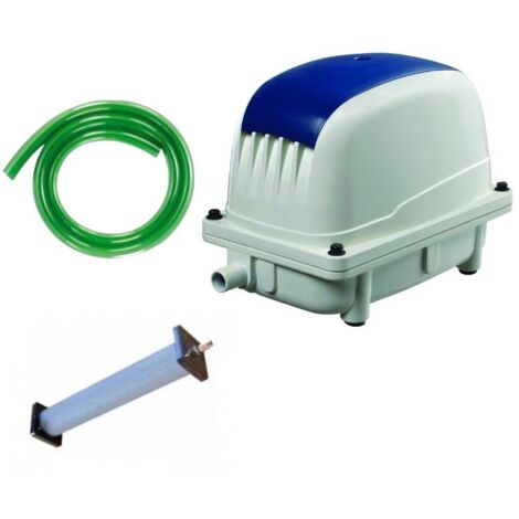 Set Aérateur Bassin Pompe à air 4800 l/h 1 diffuseur 30 cm de long SILENCIEUX. Pour 8000 litres environ (1/5)