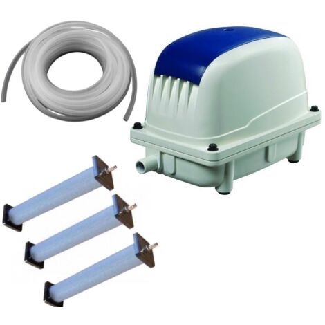 Set Aérateur Bassin Pompe à air 6000 l/h 3 diffuseurs 30 cm de long SILENCIEUX. Pour 8000 - 10000 litres environ (1/5)
