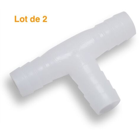 2 Tés 9/12mm pour tuyau à air ou à eau Bassin et aquarium ou autre (1/4)
