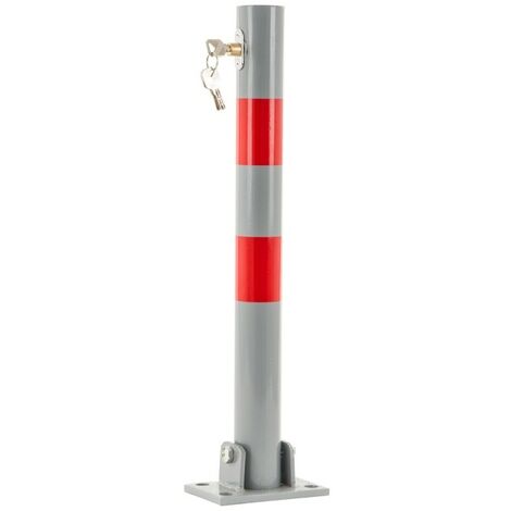 Barrière ronde bloque parking et de stationnement. 70 cm de haut