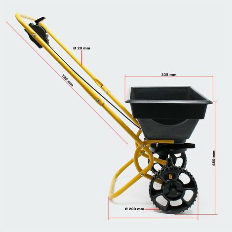 Épandeur Professionnel De Semences Ou Engrais, Sel, Sable 30 kg - Le  Poisson Qui Jardine