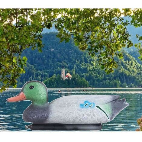 Décoration De Bassin De Jardin, Canard Màle Ou Colvert, Artificiel (1/5)
