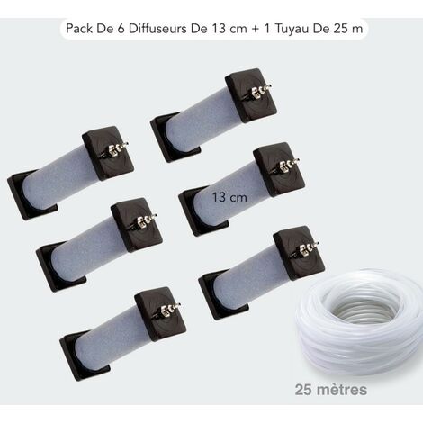 Pack de 6 Diffuseurs D'Air De 13 cm + 1 Tuyau De 25 m Pour Bassins (1/5)