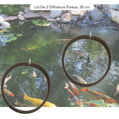 2 Diffuseurs D'Air Bassins Poreux PREMIER PRIX 30 cm. à Lester Pour Bassins De Jardin (1/4)