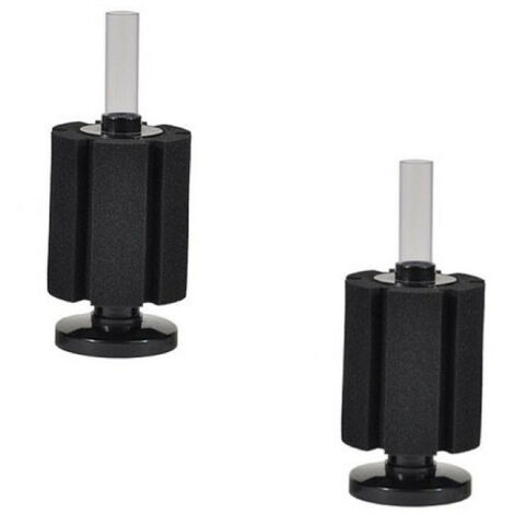 Lot de 2 Filtres à air sur mousse E 103 pour aquarium de 100 - 125 litres (1/5)