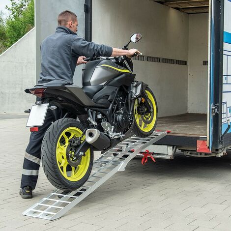 Rampe De Chargement Pliable Moto, Véhicule 2 Roues. 226 cm 680 kg (1/5)