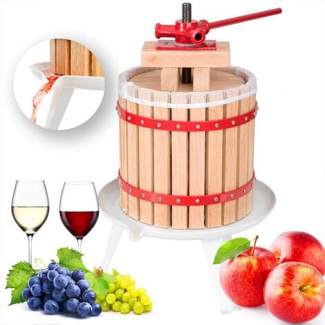 Presse - Fruits Manuel En Bois De Hêtre à vis. Capacité : 6 Litres (1/5)